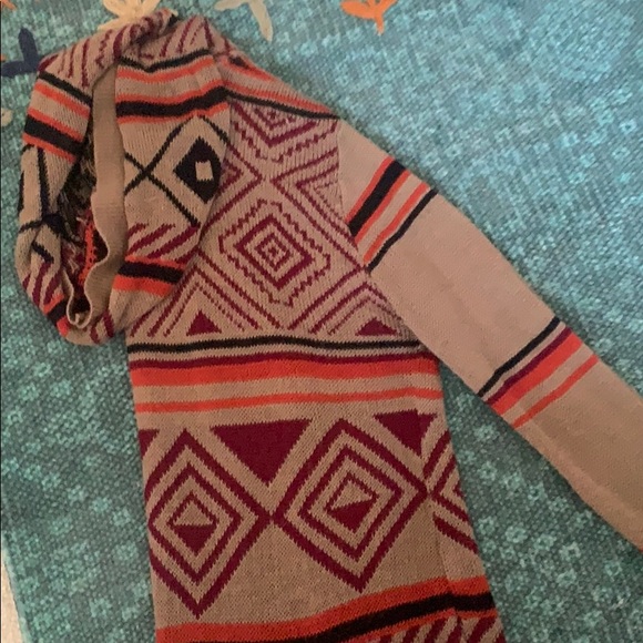 Boho/Tribal cardigan sweater - Picture 2 of 3